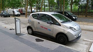 Blue Car "Autolib" à Paris