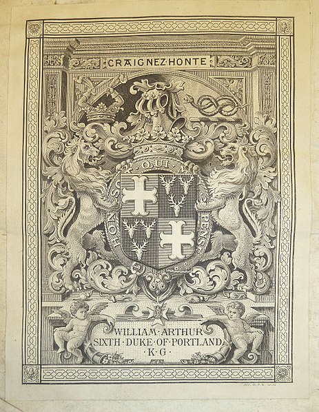 File:Bookplaate of William Cavendish-Bentinck, 6th Duke of Portland (1857-1943).jpg