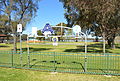 English: Sign noting the service clubs in Boort, Victoria