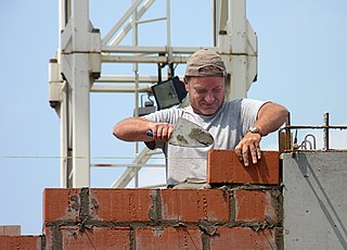 <span class="mw-page-title-main">Masonry</span> Building of structures from individual units of stone, bricks, or blocks