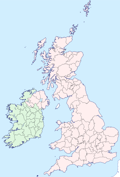 File:British Isles map showing UK, Republic of Ireland, and historic counties.svg