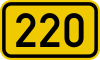 Bundesstraße 220 number.svg