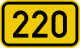 Bundesstraße 220 number.svg