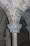 Romanesque column capital in the crypt