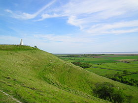 Uitzicht op het hol van Beaumont en zijn lantaarn met uitzicht op de monding van de Gironde.