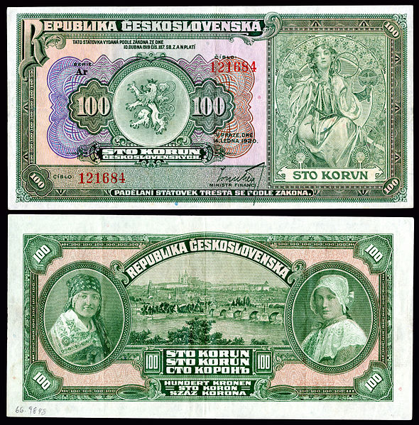 File:CZE-17-Republika Ceskoslovenska-100 Korun (1920).jpg