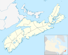 Cape Breton trên bản đồ Nova Scotia