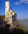 Image 19 Lichtenstein Castle Photo credit: Andreas Tille Lichtenstein Castle is a fairy-tale castle located near Honau in the Swabian Alb, Baden-Württemberg, Germany. Although there have been previous castles on the site, the current castle was constructed by Duke Wilhelm of Urach in 1840 after being inspired by Wilhelm Hauff's novel Lichtenstein. The romantic Neo-Gothic design of the castle was created by the architect Carl Alexander Heideloff.