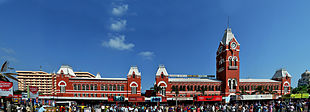 La stazione centrale di Chennai.