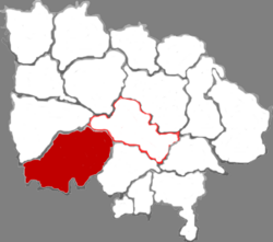 موقعیت شهرستان شیانگنینگ در نقشه