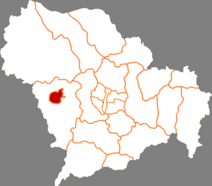 Горнодобывающий район Цзинсин на карте