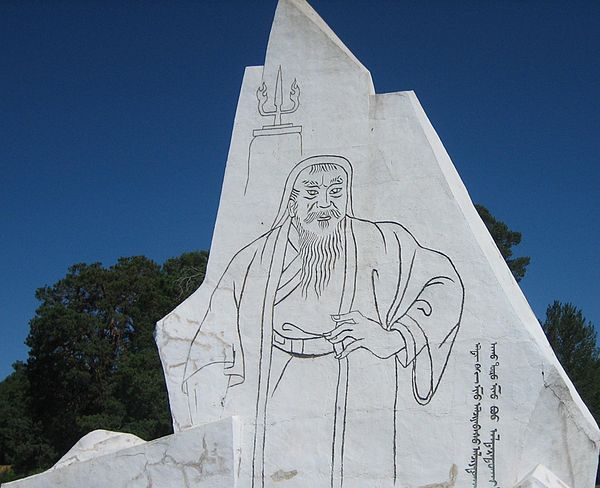 蒙古国肯特省达达勒县的成吉思汗出生地纪念碑
