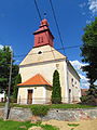 Čeština: Kostel sv. Václava v Račicích, okr. Třebíč English: Church of Saint Wenceslaus in Račice, Třebíč District.