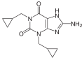 Deutsch: Struktur von Cipamfyllin English: Structure of