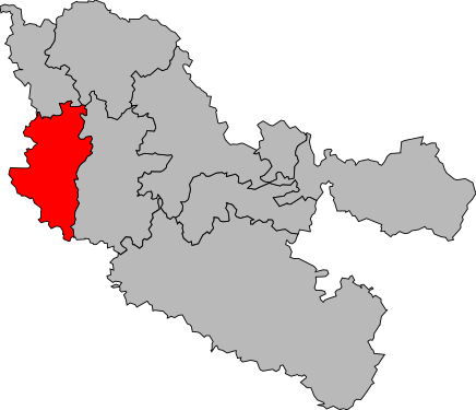 Carte de la première circonscription de la Moselle de 1958 à 1986