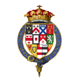 Coat of arms of William Cavendish, 1st Duke of Newcastle upon Tyne, KG, PC
