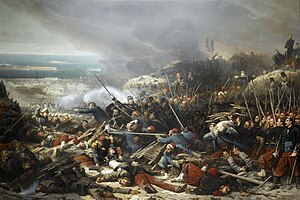 Combat dans la gorge de Malakoff, le 8 septembre 1855 (par Adolphe Yvon).jpg