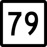 Connecticut State Route 79 road sign