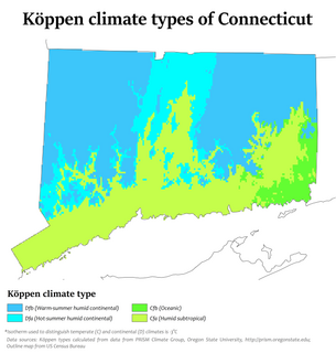 Climate change in Connecticut Climate change in the US state of Connecticut