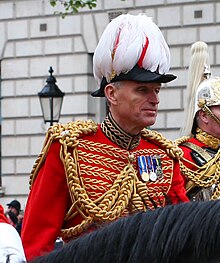 Lord de Mauley as Master of the Horse during the coronation of Charles III in 2023 Coronation of Charles III and Camilla - Coronation Procession (47) (Lord de Mauley cropped).jpg