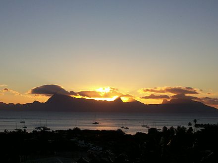 Sunset at Moorea