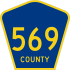 County Route 569 işaretçisi