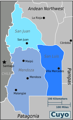 Mapa dividido por regiones