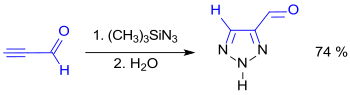 1,2,3-Trialzole by cycloaddition of azide to propinal