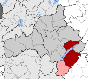Карта общины:  — Сервия  — Камвуния, Ливадерон