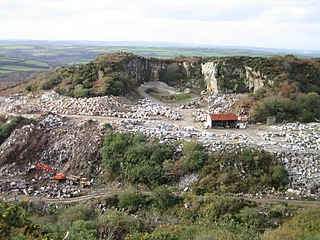 <span class="mw-page-title-main">De Lank Quarries</span> Quarry and Site of Special Scientific Interest in Cornwall, England