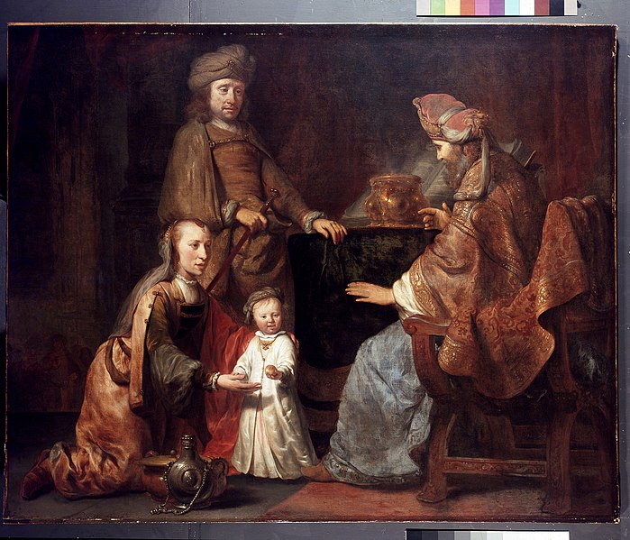 File:Eeckhout, Gerbrand van den - The Infant Samuel brought by Hannah to Eli - Ashmolean Museum.jpg