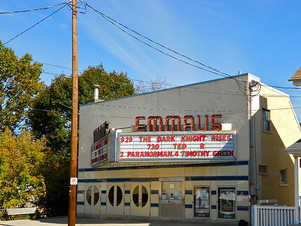 The historic Emmaus Theatre on S. 4th Street in Emmaus, October 2012