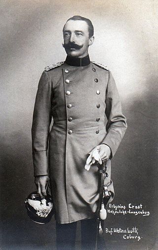 <span class="mw-page-title-main">Ernst II, Prince of Hohenlohe-Langenburg</span> Prince of Hohenlohe-Langenburg