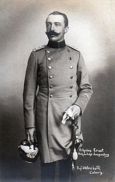 Ernst II, when Hereditary Prince