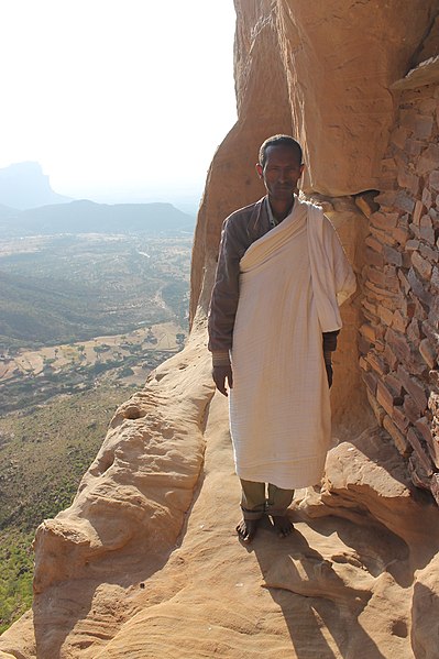 File:Ethiopia Gheralta MonkStanding.JPG