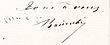 handtekening van Félix Baciocchi (1803-1866)