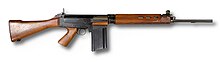 The FN FAL, a battle rifle chambered in 7.62x51mm NATO FN FAL compilation.jpg