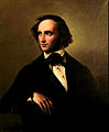Portrét skladatele od jeho švagra Wilhelma Hensela z roku 1847