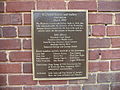 Firehouse Center and Gallery Renovation 2007 plaque