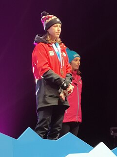 Florence Brunelle Canadian short-track speed skater