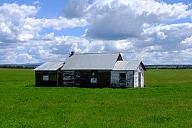 Former shop on McKean Road in Crook County, Wyoming