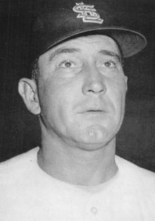 Hutchinson with the St. Louis Cardinals in 1957