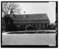 Front (northeast) side, swimming pool in foreground; UTM 18S Easting 293939 Northing 4359290 - Thomas Farm, Stone Tenant House, 4632 Araby Church Road, Frederick, Frederick County, MD HABS MD-1251-E-1.tif