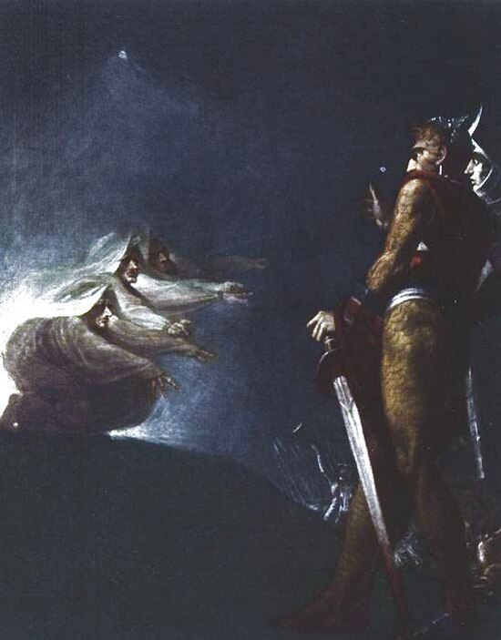 Macbeth and the witches, painting by Henry Fuseli