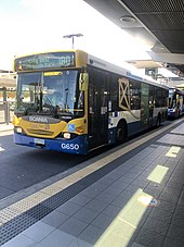 Now retired bus, G650, completing the 180 BUZ route at the Culture Centre. G650-Route 180-Inbound-1.jpg