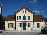 Bahnhof Dornach-Arlesheim mit Güterexpedition (1875)