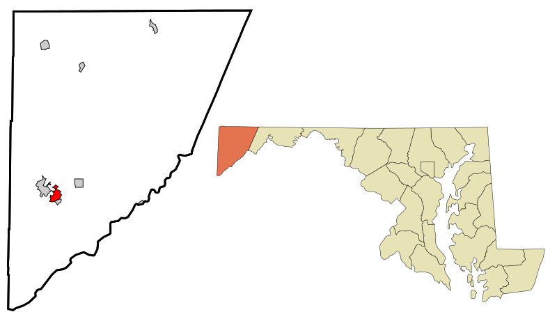 File:Garrett County Maryland Incorporated and Unincorporated areas Mountain Lake Park Highlighted.svg