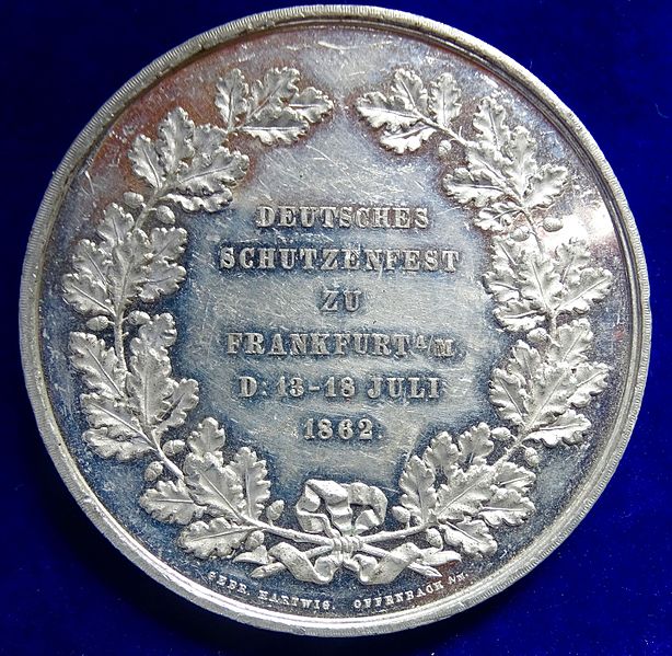 File:German Rifle Meeting Frankfurt am Main Medal 1862, reverse.jpg