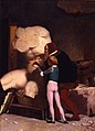 米開朗基羅透過貝維德雷英雄殘軀（英语：Belvedere Torso）學習雕刻，1849年，達黑什藝術博物館（英语：Dahesh Museum of Art）藏