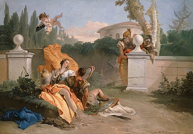 Rinaldo e Armida nel suo giardino, 1742-45